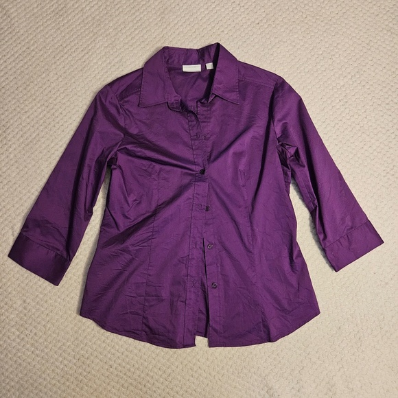New York & Company Tops - New York and Company Button Down Blouse for Women Size L